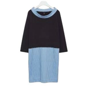 COS Dress Striped Sweater Large Career Modern Contemporary Casual NWT